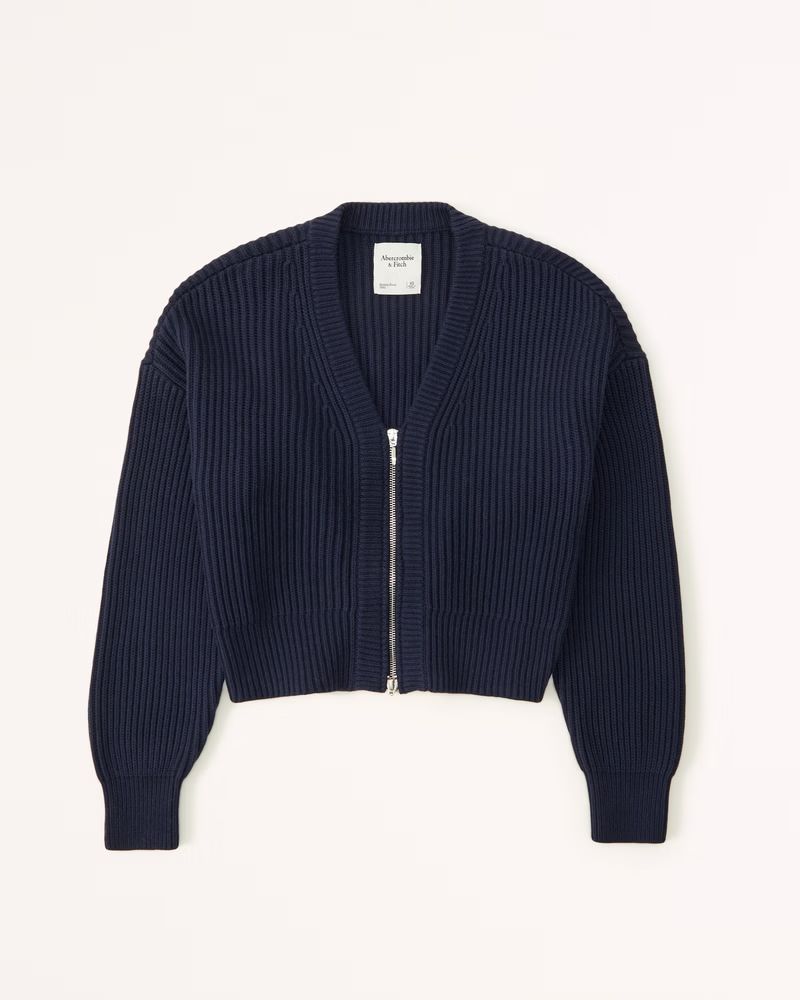 Zip-Up Cardigan | Abercrombie & Fitch (US)