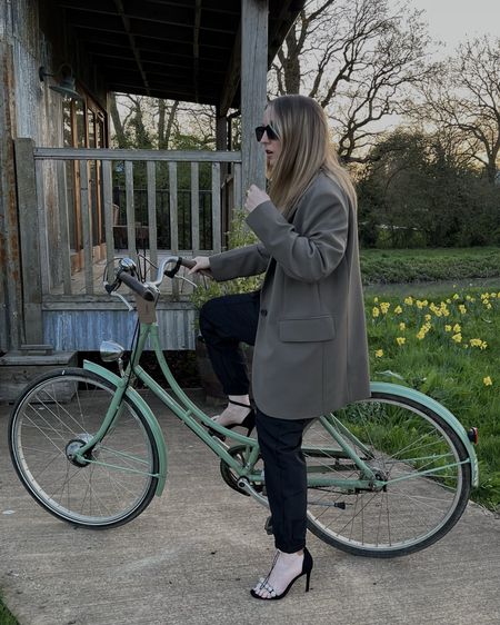 A simple elevated cargo pants look… bicycle not linked 😂
Arket oversized blazer | Black cargo trousers | Workwear ideas | Office outfits | Crystal heels | Neutrals 

#LTKshoecrush #LTKfindsunder100 #LTKstyletip