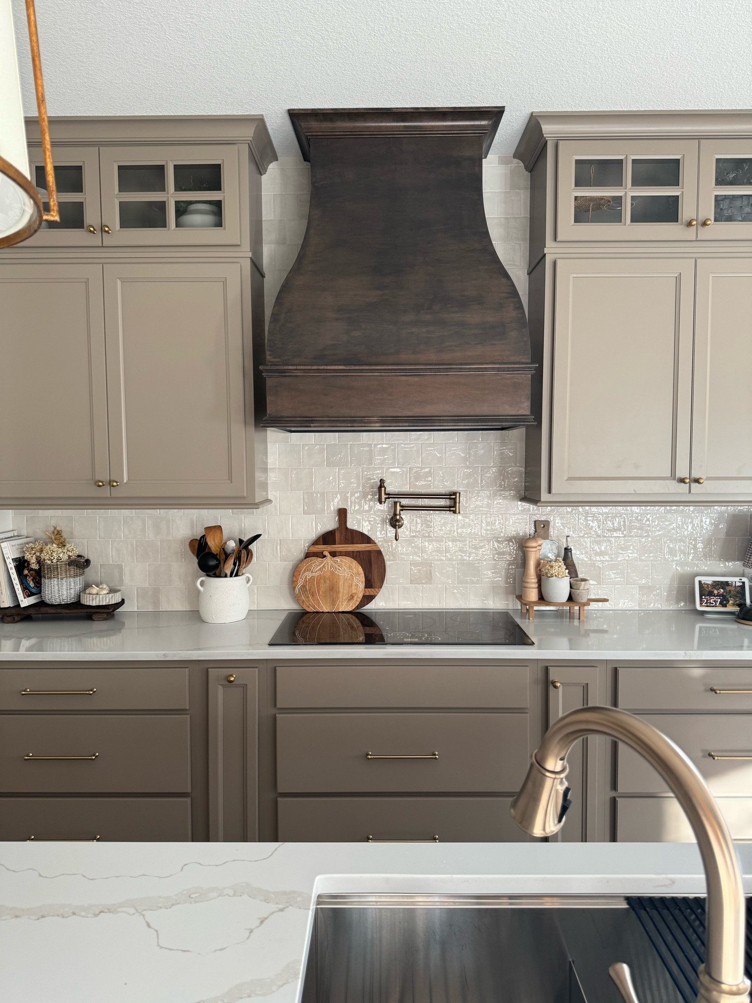 Brown and taupe tones in the kitchen.

#LTKhome

#LTKSeasonal