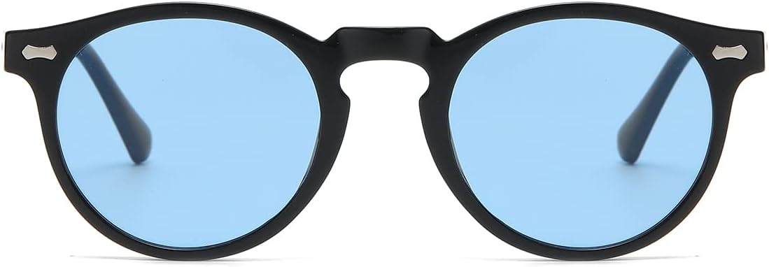 Gleyemor Vintage Polarized Sunglasses for Men Round Sunglasses UV400 Protection Retro Hand-crafte... | Amazon (US)