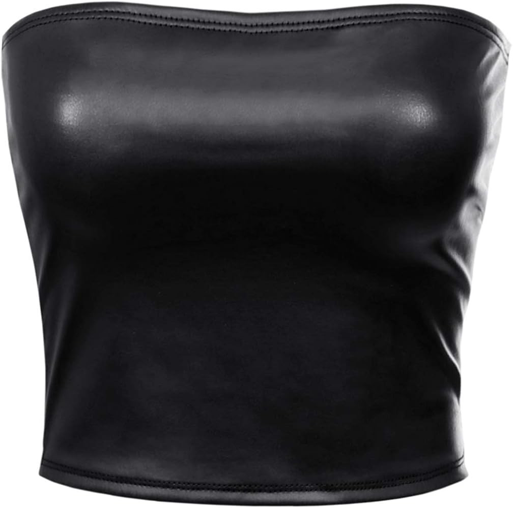 MixMatchy Women's Causal Strapless Basic Sexy Tube Top | Amazon (US)