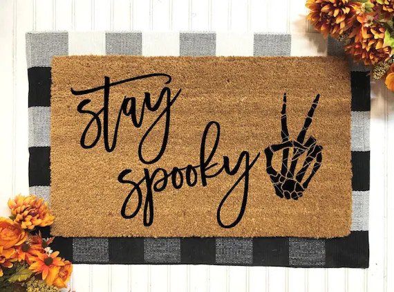 Stay Spooky Doormat  Halloween Doormat  Fall Decor  Fall - Etsy Canada | Etsy (CAD)