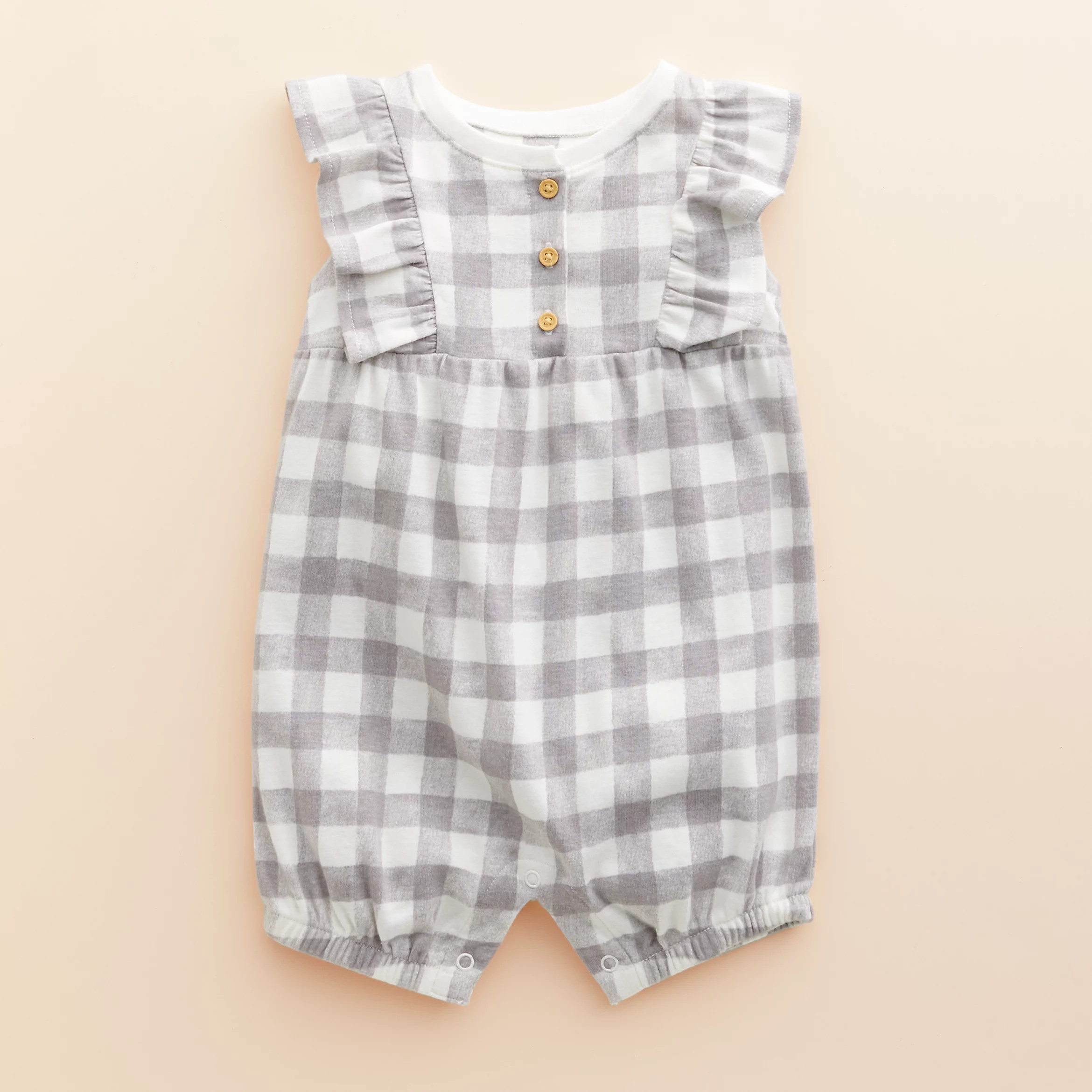 Baby Girl Little Co. by Lauren Conrad Organic Ruffle Bubble Romper | Kohl's