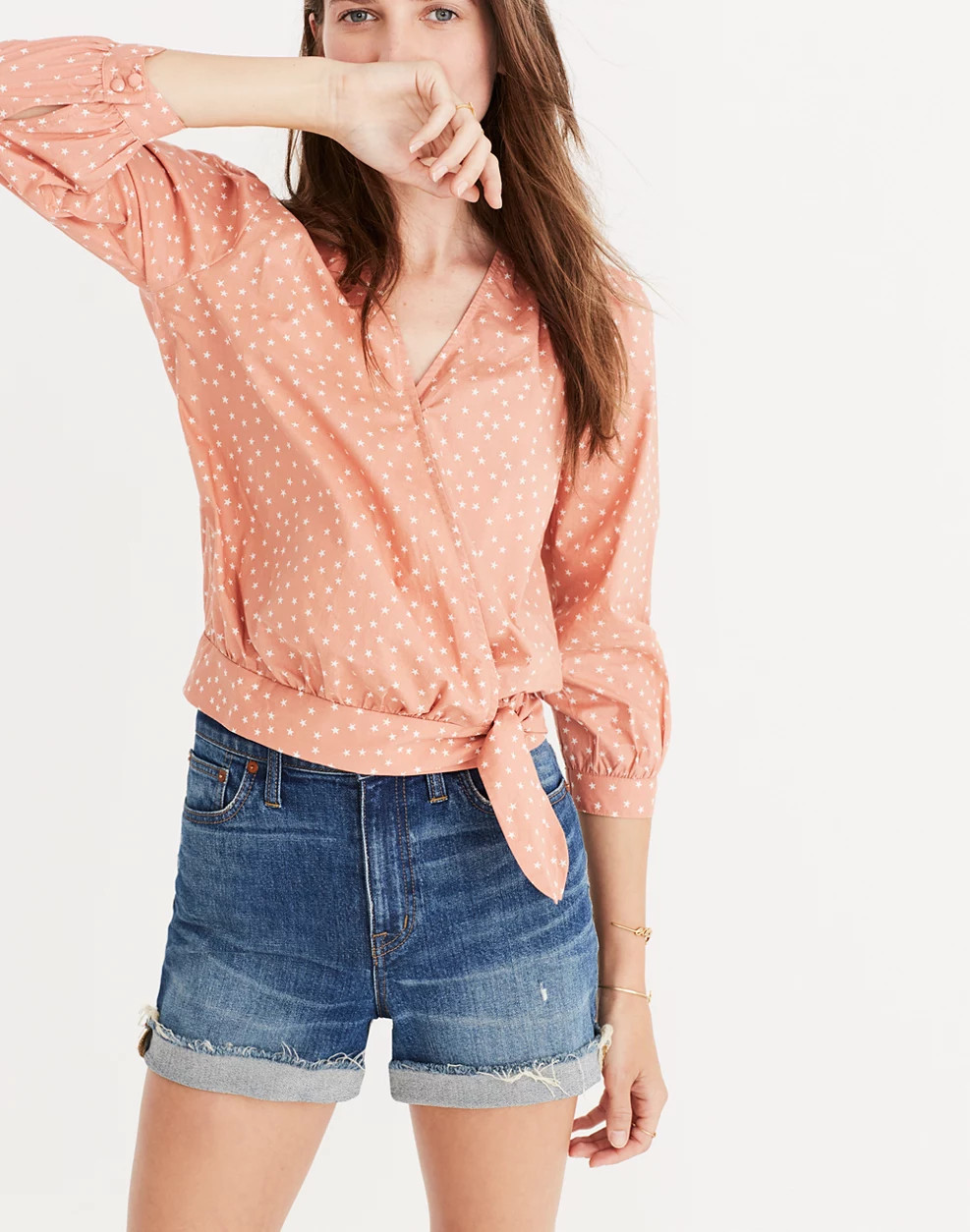 Wrap Top in Star Scatter | Madewell