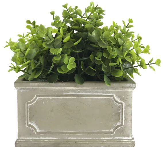 Better Homes & Gardens Faux Boxwood Plant in Traditional Stone Planter, 11.4" - Walmart.com | Walmart (US)