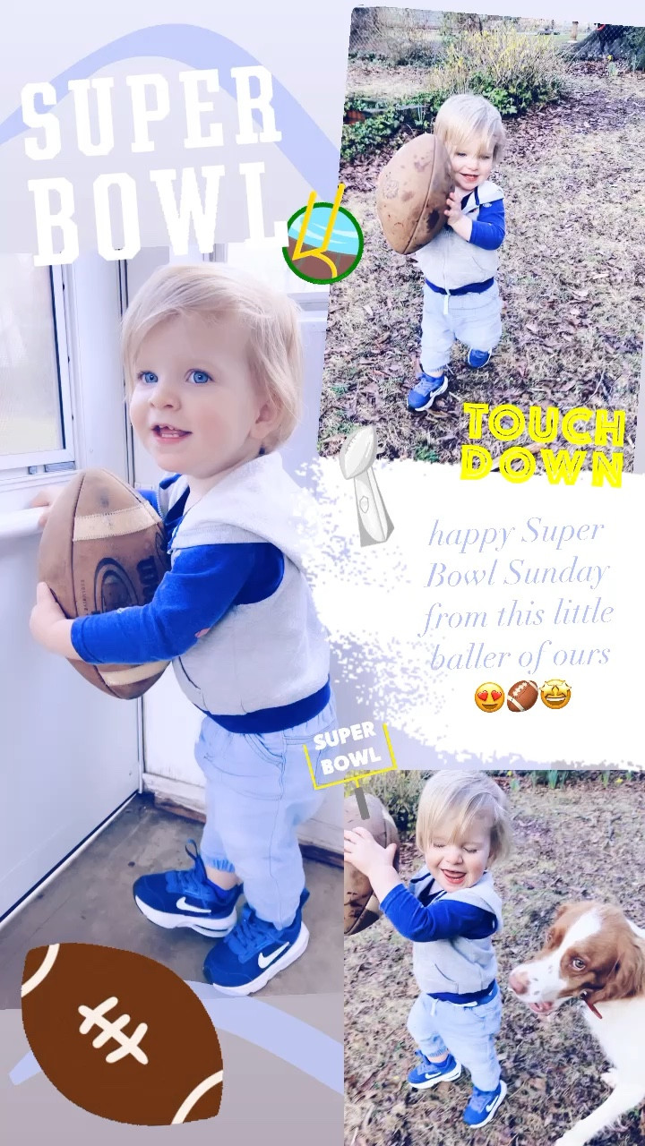 happy Super Bowl Sunday from this little baller of ours 😍🏈🤩

#LTKhome #LTKfamily #LTKbaby