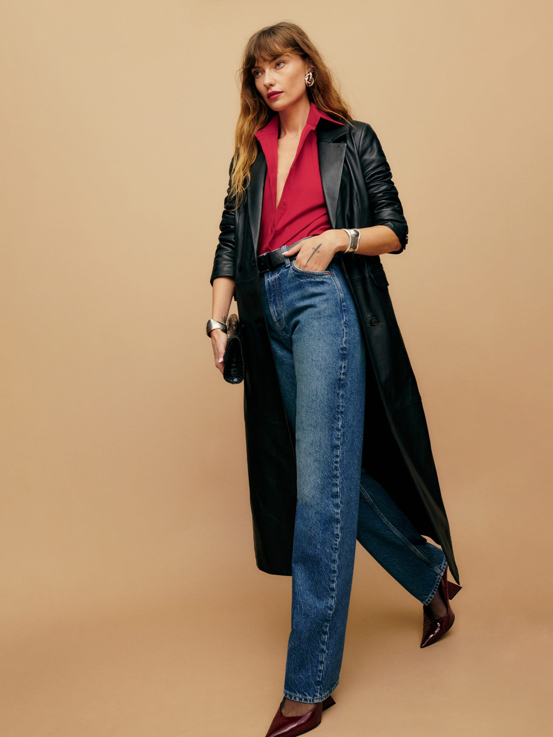 Abby High Rise Straight Jeans | Reformation (Global)