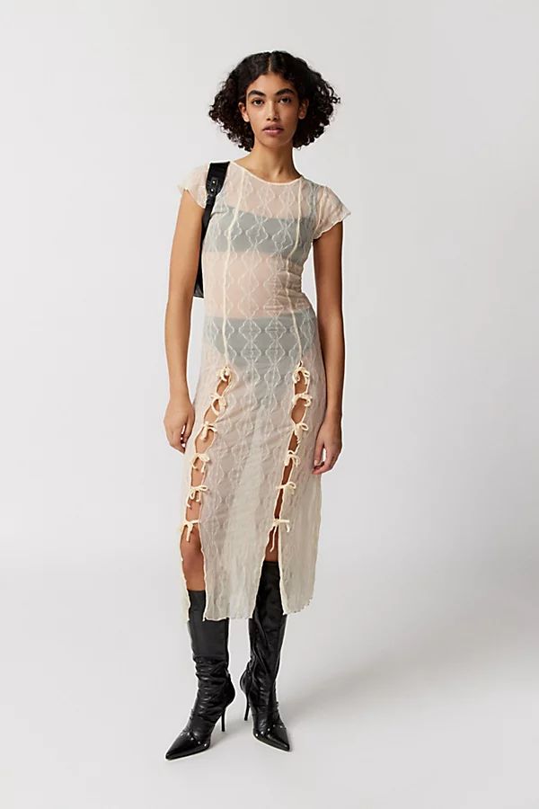 Find Me Now Second Skin Sheer Midi Dress | Urban Outfitters (US and RoW)