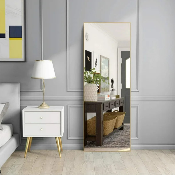 NeuType Full Length Mirror Decor Wall Mounted Mirror Floor Mirror Dressing Mirror Make Up Mirror ... | Walmart (US)