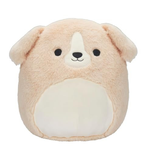 Squishmallows Rare Fuzz-a-Mallows 12-Inch Stevon The Golden Retriever Dog Puppy Plush - Add Stevon to Your Squad, Ultrasoft Stuffed Animal Large Plush Toy, Official Kellytoy Plush, Black | Amazon (US)