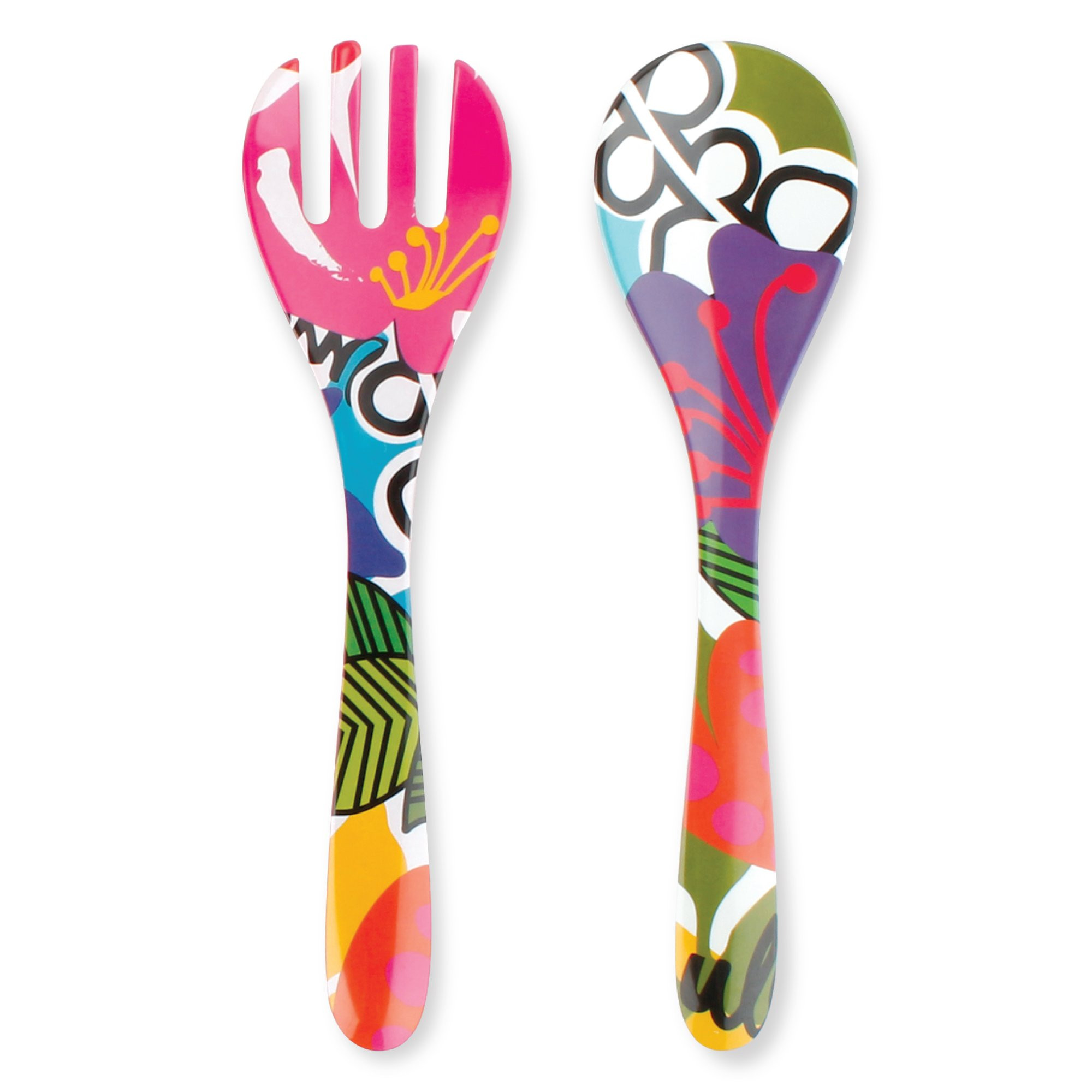 French Bull Salad Server 2 Piece Set - Melamine Dinnerware - 13" - Outdoor, Party, Utensils - Oasis | Amazon (US)