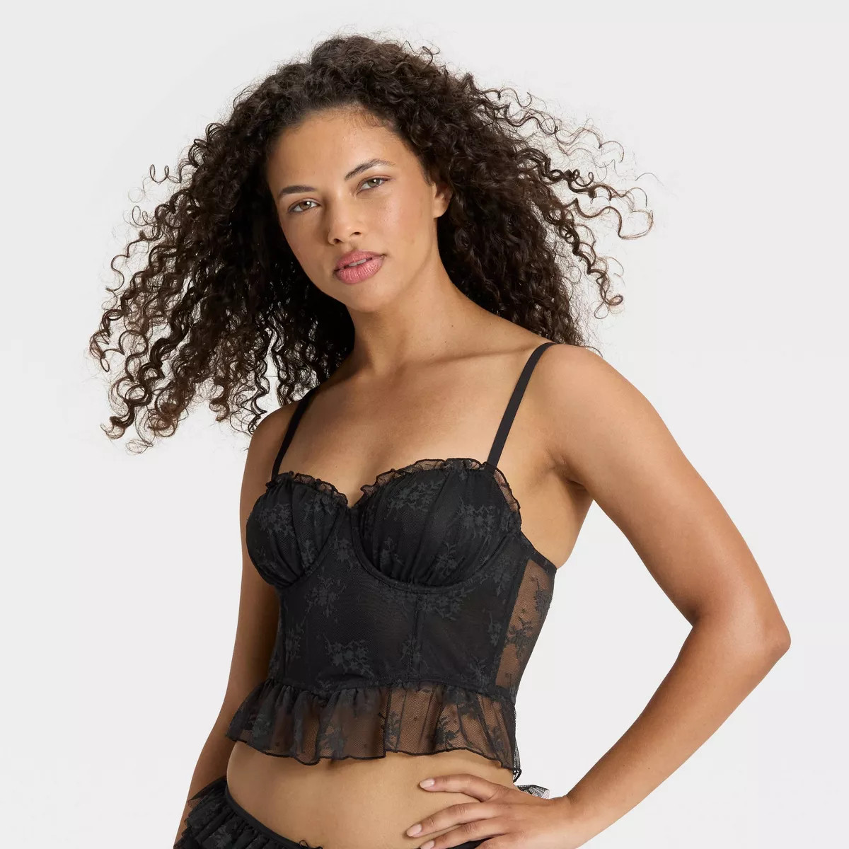 Women's Ruffle Lace Corset - Wild Fable™ | Target