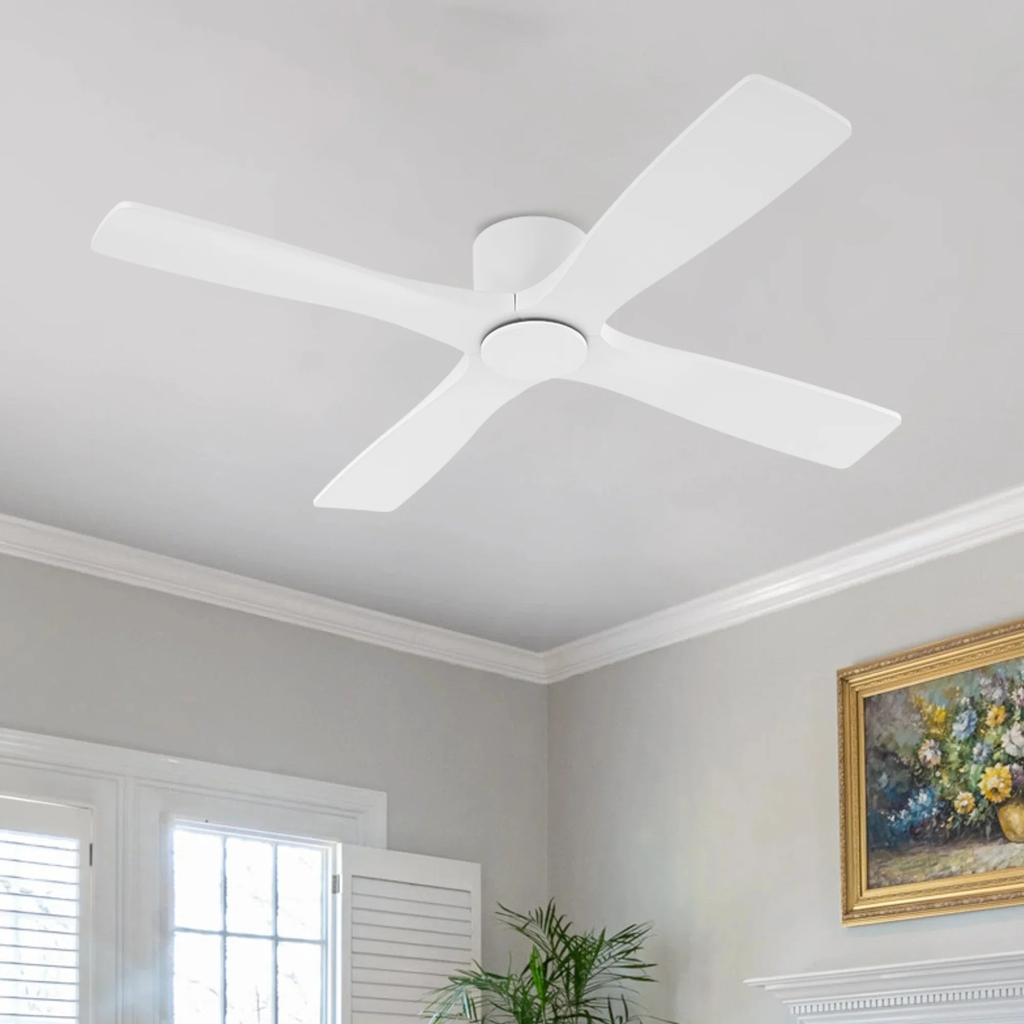 Wade Logan® Avagail 54-inch 4-Blades Indoor Ceiling Fan with Remote & Reviews | Wayfair | Wayfair North America