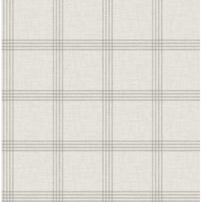 Chesapeake 56.4-sq ft Grey Non-woven Plaid Unpasted Wallpaper | Lowe's