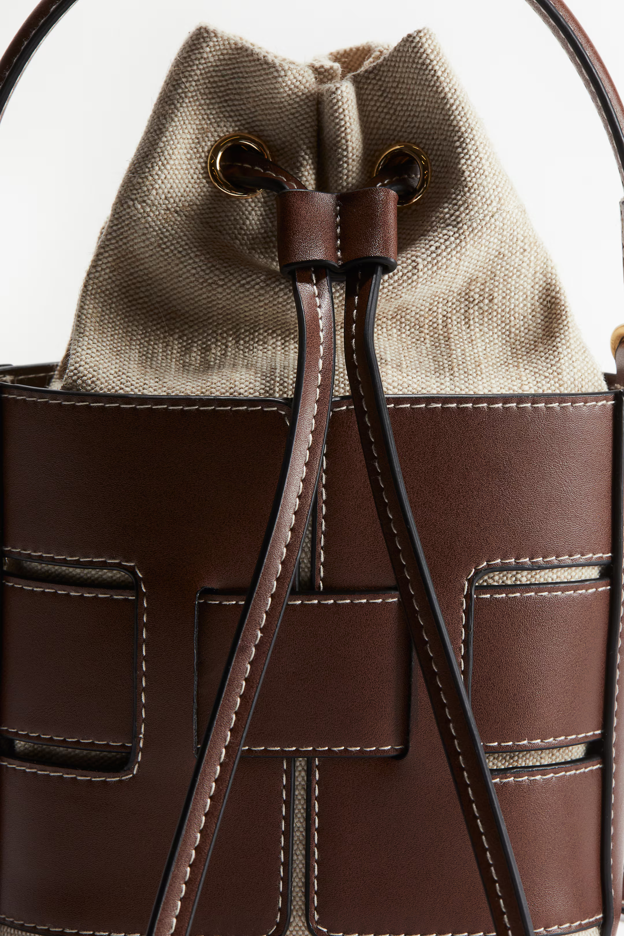 Crossbody-bucketbag - Bruin/beige - DAMES | H&M NL | H&M (DE, AT, CH, NL, FI)