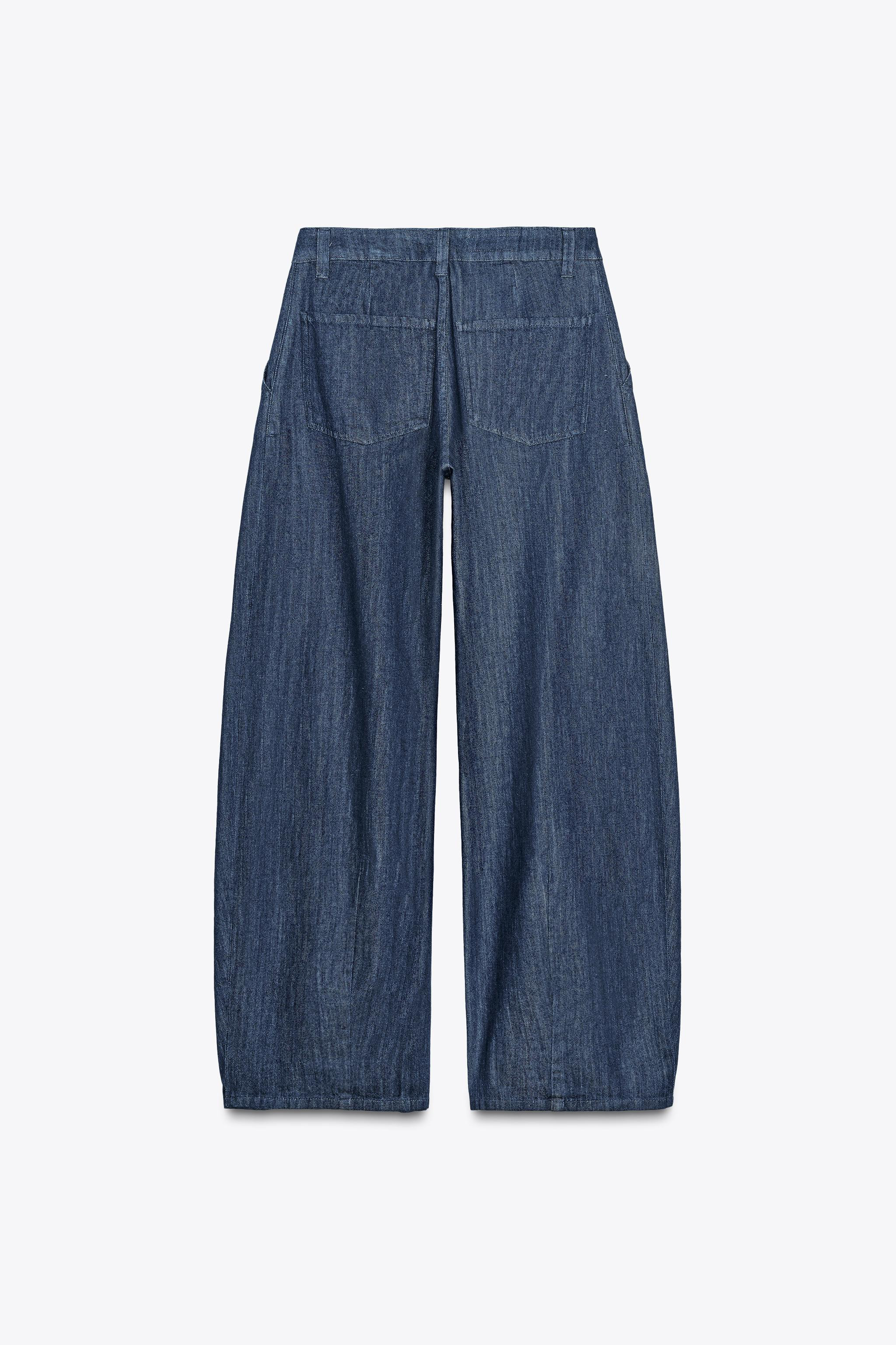 DENIM TROUSERS WITH DARTS | Zara UK