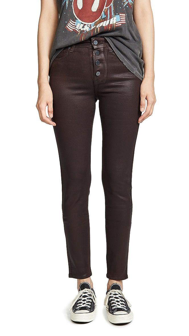 Hoxton Slim Jeans With Exposed Buttons | Shopbop