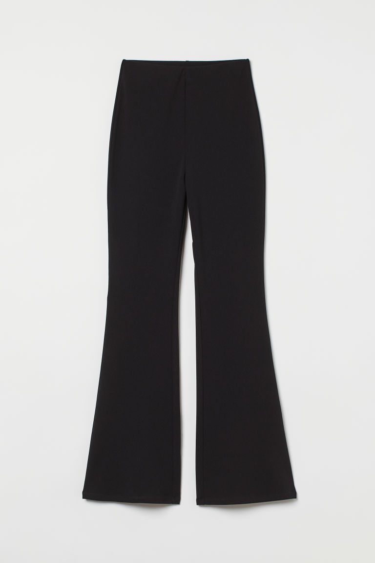 H & M - Flared leggings - Black | H&M (UK, MY, IN, SG, PH, TW, HK)