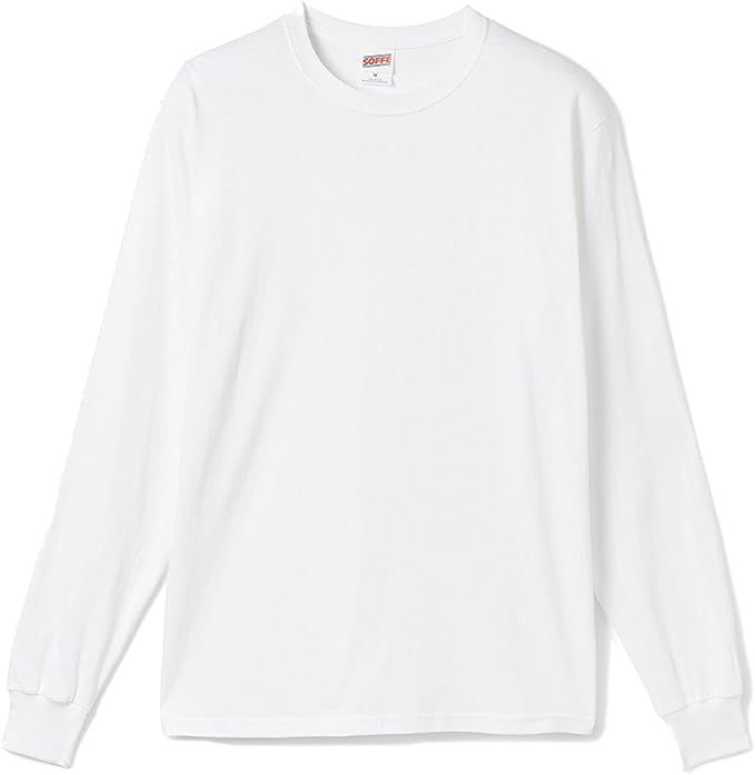 Soffe Men's Long-Sleeve Cotton T-Shirt | Amazon (US)