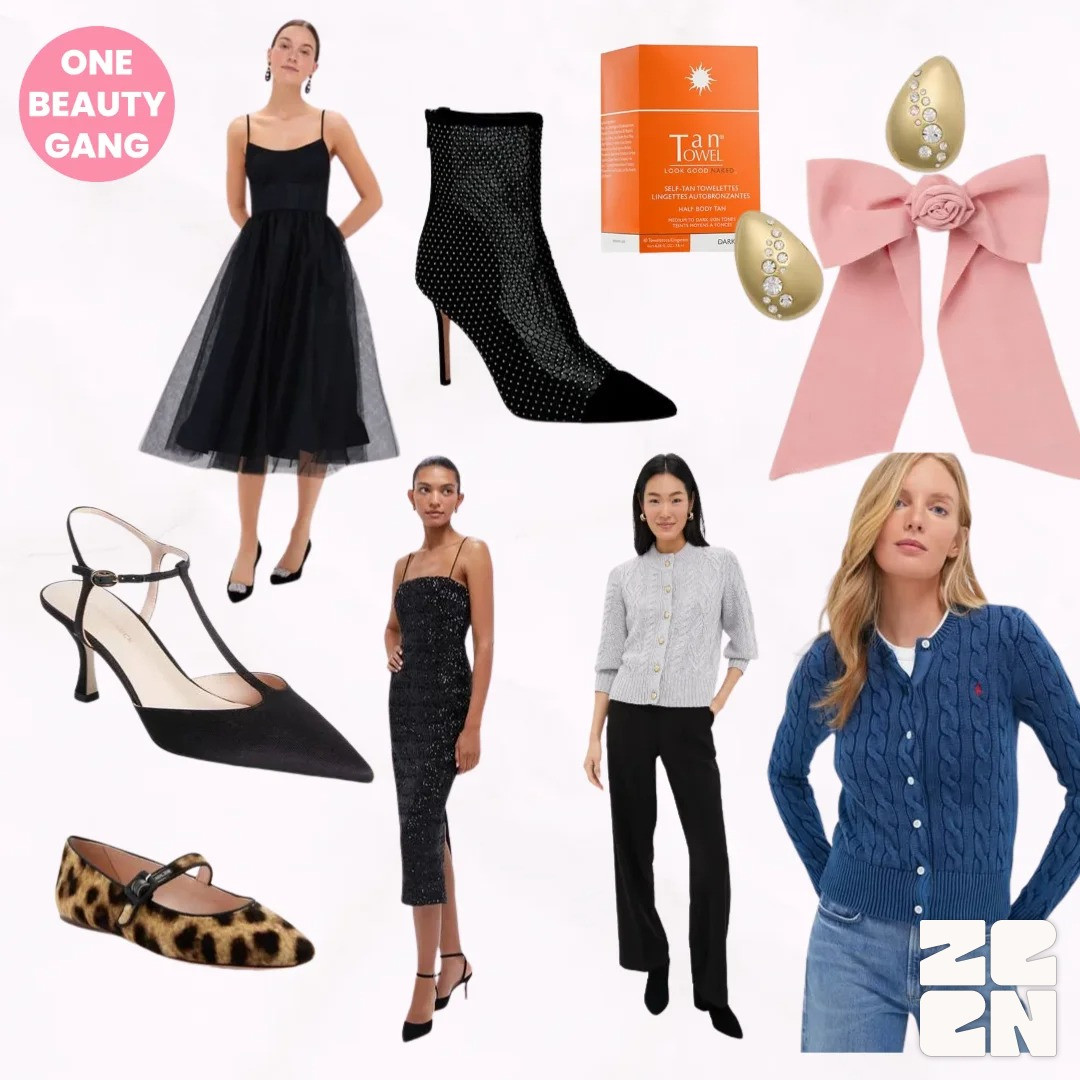 Tuckernuck.
Shoes. Dresses. Boots. Bow. Earrings. Trousers. Cardigan. 

 #LTKluxury #LTKpartywear #LTKstyletip