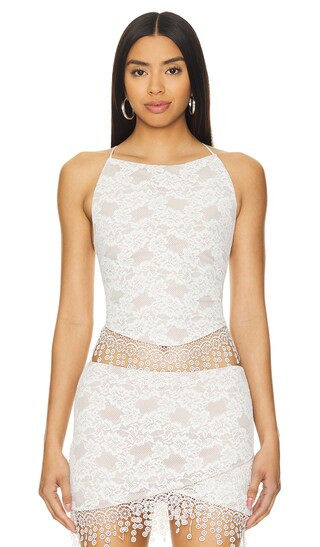 Elisa Top in Ivory | Revolve Clothing (Global)