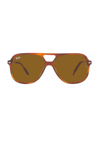 Ray-Ban Bill in Striped Havana & Brown from Revolve.com | Revolve Clothing (Global)