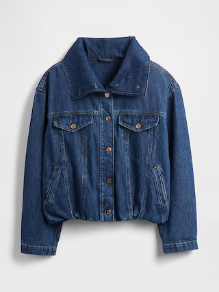 Denim Oversized Bubble Jacket | Gap (US)