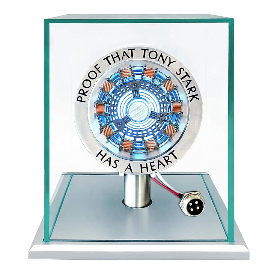 Arc Reactor 1:1 Ratio Vibration Sensing LED Light USB Connection with Display Case for Collection... | Amazon (US)