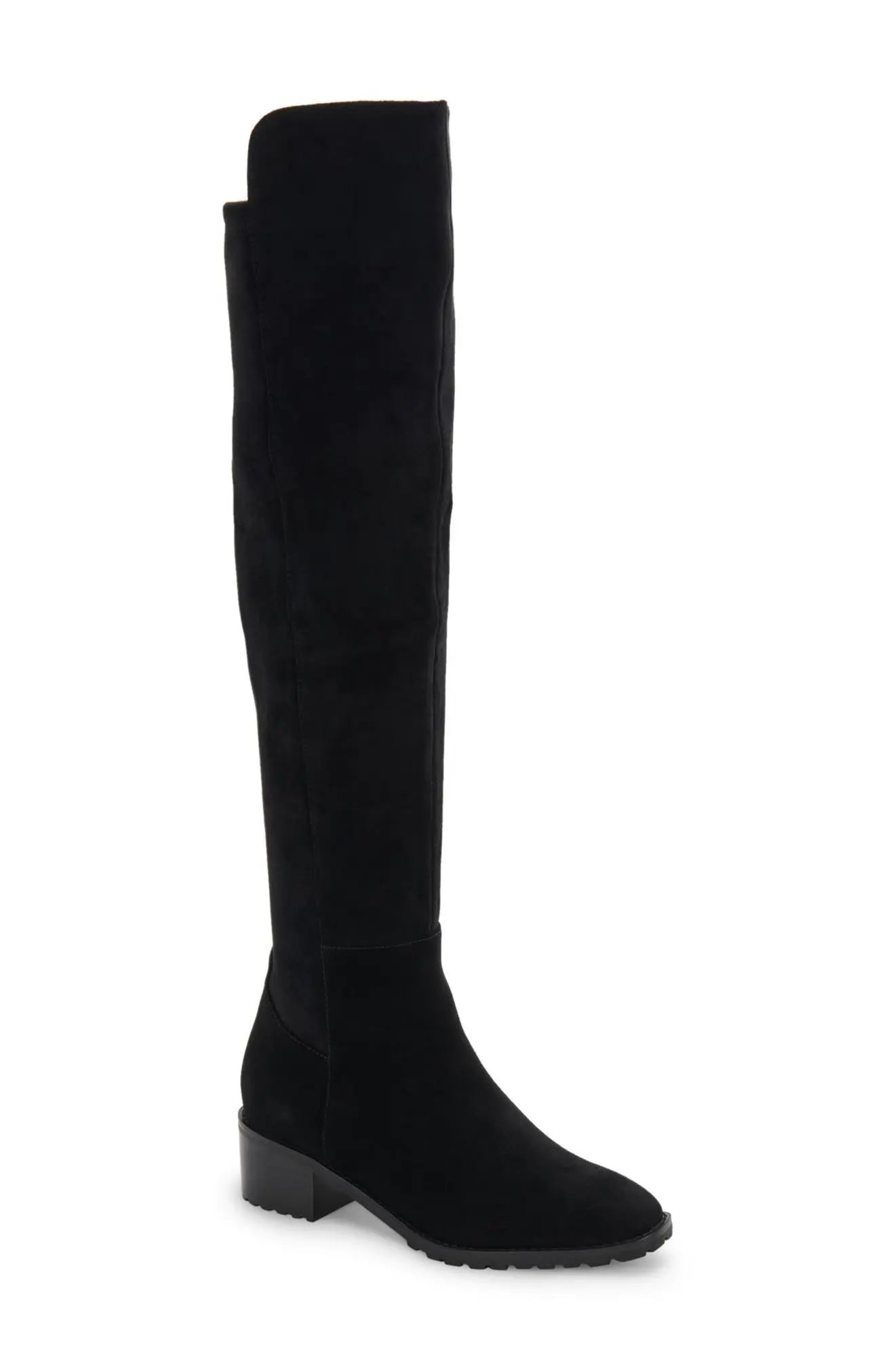 Blondo Sierra Over the Knee Boot in Black Suede at Nordstrom, Size 8.5 | Nordstrom