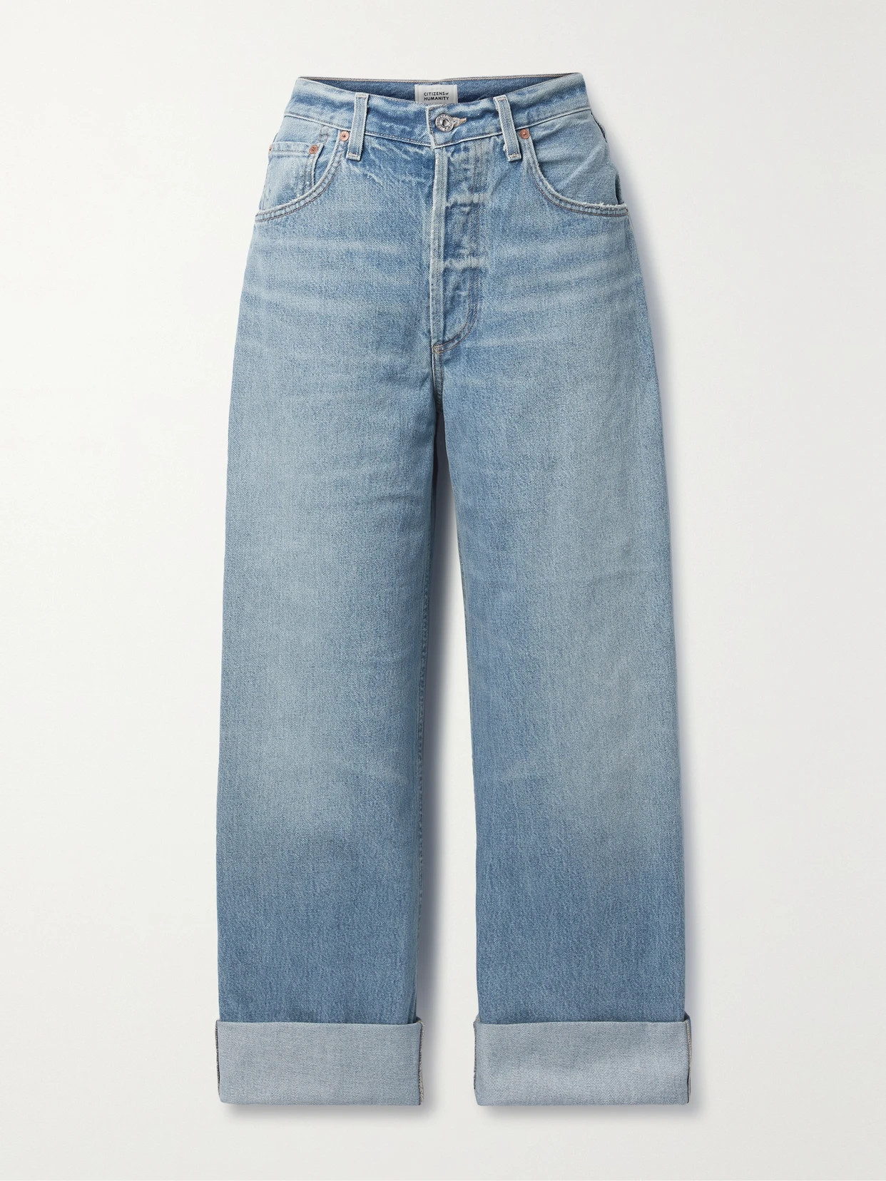 Citizens of Humanity - Ayla High-rise Wide-leg Organic Jeans - Blue | NET-A-PORTER (US)
