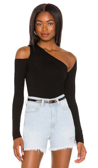 Rissa Cut Out Top in Black | Revolve Clothing (Global)