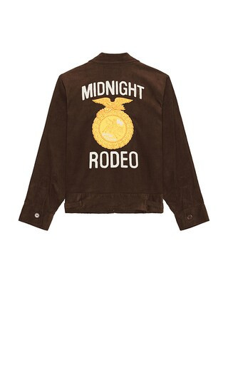 Midnight Rodeo FFA Trucker Jacket in Brown. - size M | Revolve Clothing (Global)