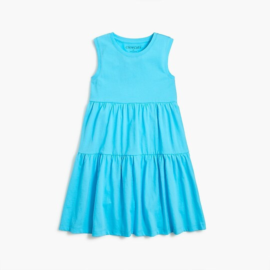 Girls' cotton tiered dress | J.Crew Factory