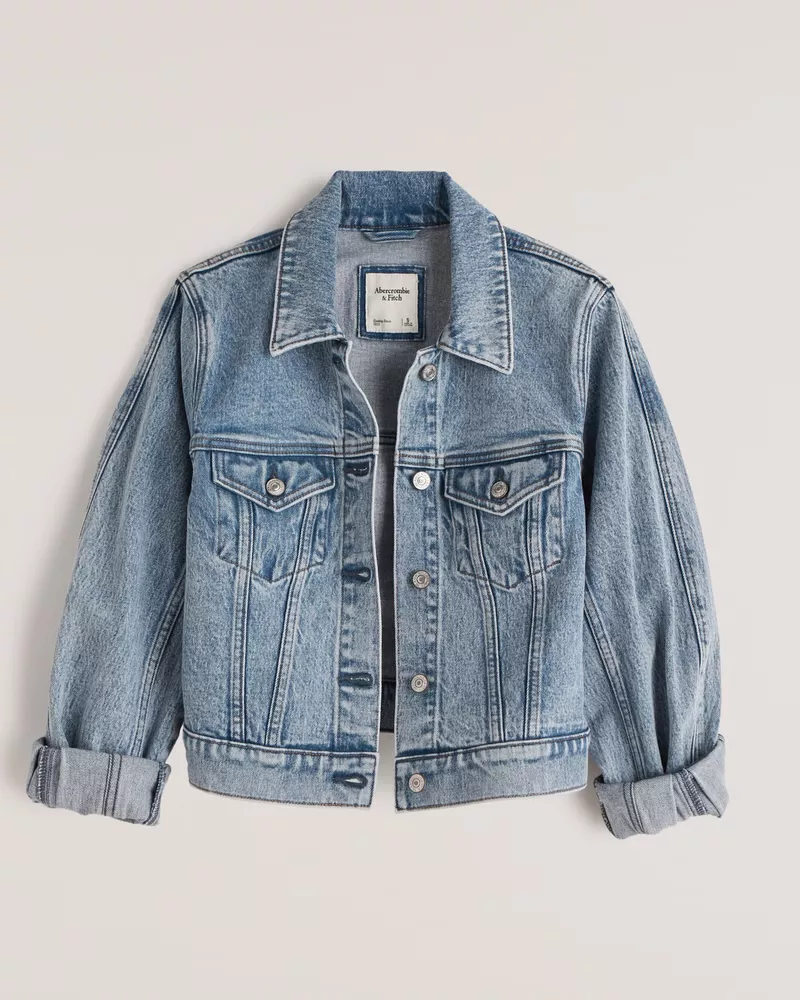 Abercrombie jean jacket clearance womens