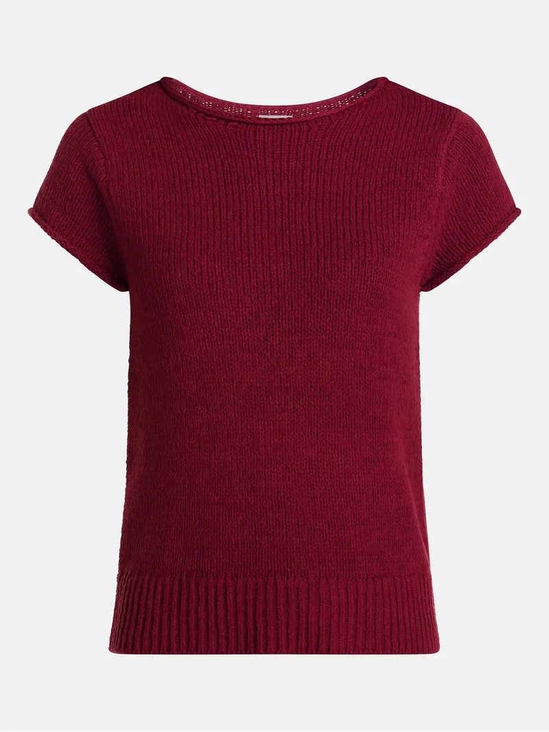 Scenario Women's Pullover Rollneck Lightweight Sweater with Short Sleeves, Sizes XS-XXXL | Walmart (US)