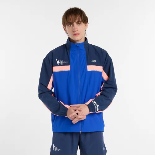 New Balance Men's NYC Marathon 2025 Jacket - Blue (Size XL) | New Balance Athletics, Inc.