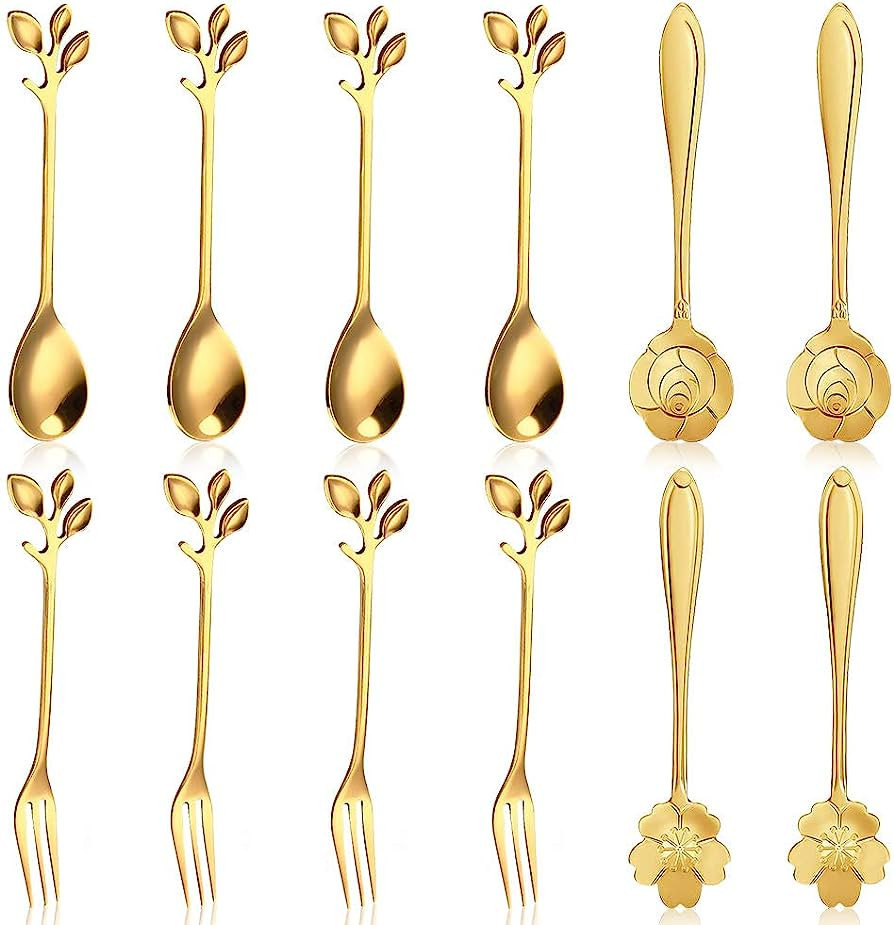 12PCS Leaf Flower Coffee Spoon Set, FULANDL Amazon Kitchen Finds Amazon Essentials Amazon Finds | Amazon (US)