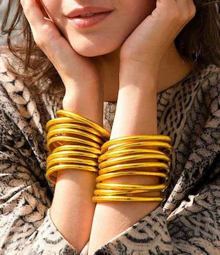 Serenity Prayer Metallic All Weather Bangle Bracelet Set | Dillard's