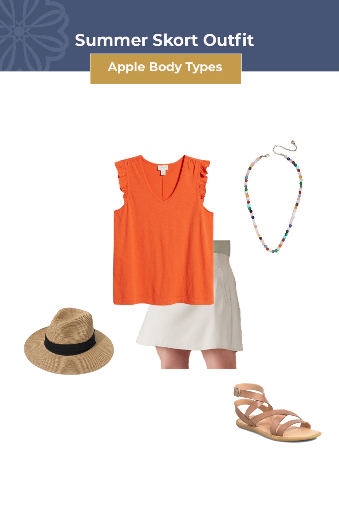 Summer Fashion Outfit Inspiration for Apple Body Types 🌞 be comfortable and stylish in a skort!
#applebodytype
#skort
#athleta
#summeroutfit
#summerfashion


#LTKStyleTip #LTKSeasonal