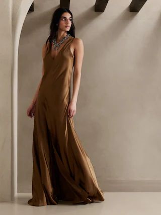 Eterno Silk Maxi Dress | Banana Republic (US)