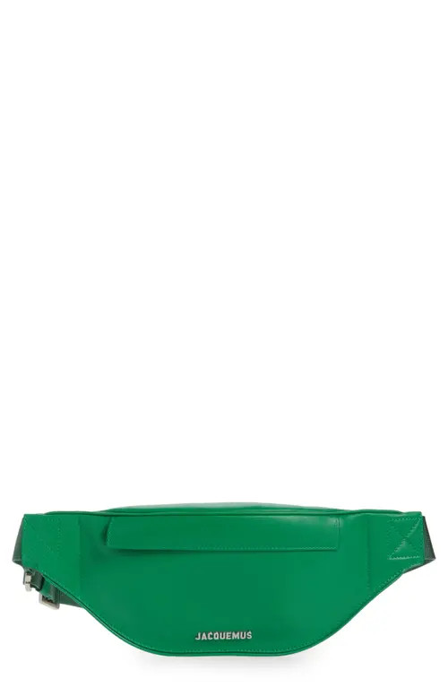 Jacquemus La Banane Meunier Leather Belt Bag in Green at Nordstrom | Nordstrom