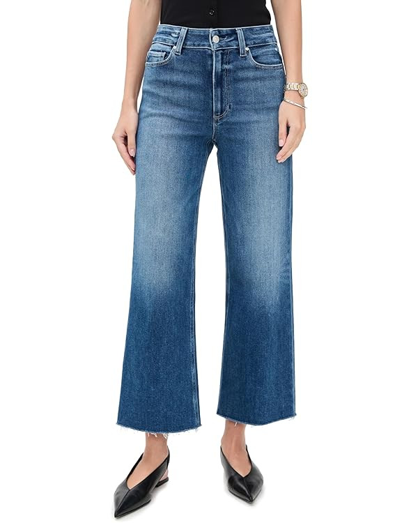 PAIGE Women's Anessa Jeans with Raw Hem | Amazon (US)