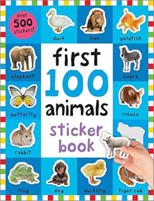 First 100 Stickers: Animals: Over 500 Stickers Paperback – ...