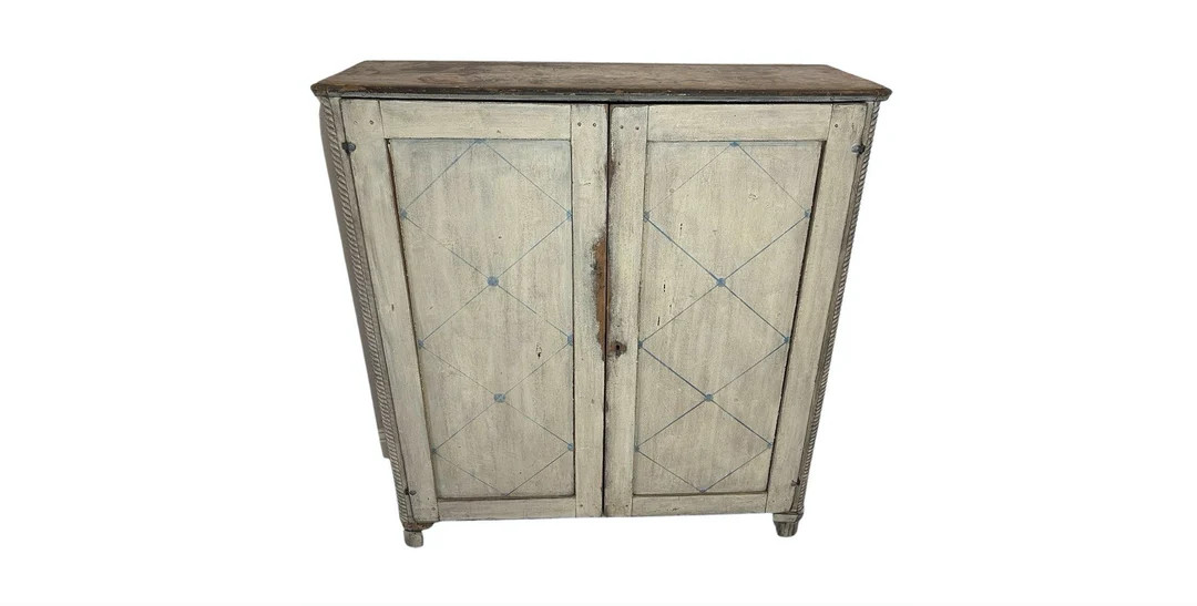 Antique Swedish Country Gustavian Period Painted Pine Farmhous Kitchen Cupboard Sideboard Server ... | Etsy (US)