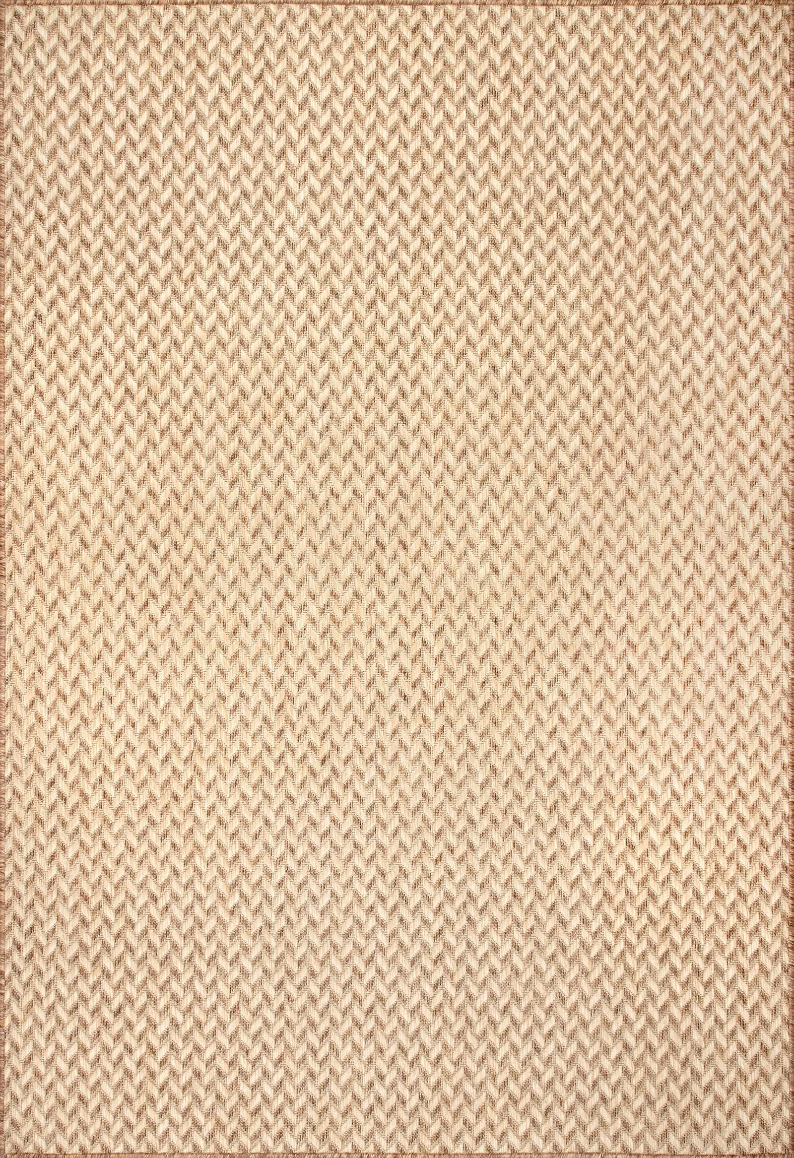 Taraji Herringbone Indoor/Outdoor Rug | Brown | Rugs USA