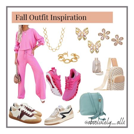 Most comfortable fall outfit w/ accessories 

#fallinspo #fallclothing #pink 

#LTKshoecrush #LTKSeasonal #LTKitbag