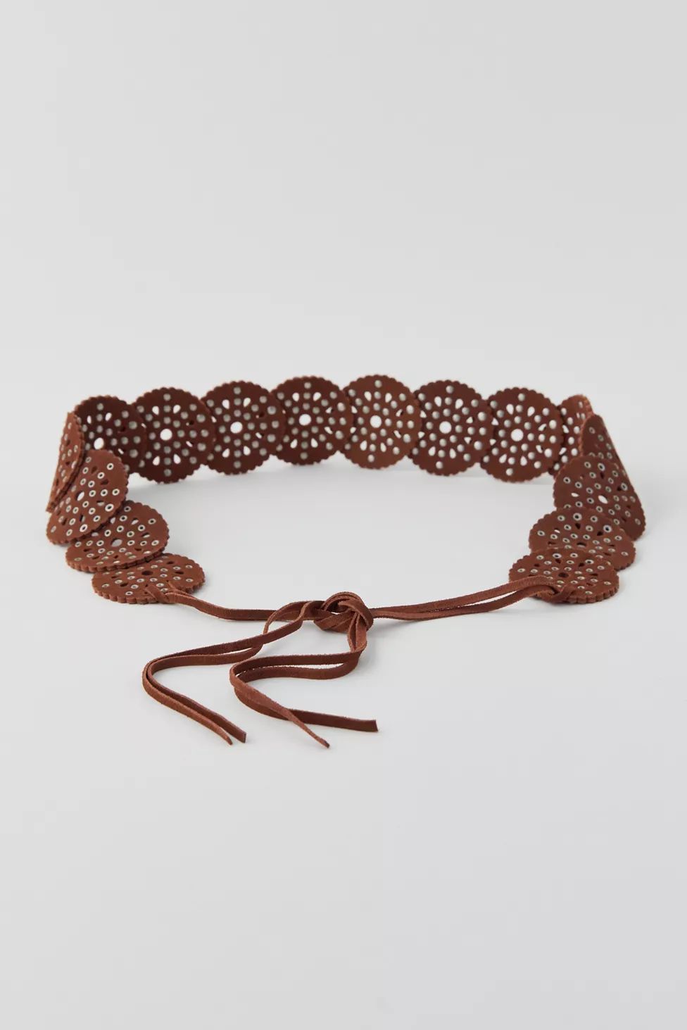 UO Studded Circle Suede Tie Belt | Urban Outfitters (US and RoW)