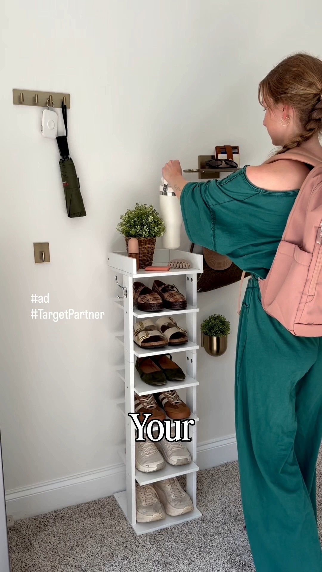 #ad Create a simple dorm drop zone with the new Command™ Décor Collection.
Instead of tossing everyday essentials on a desk or bed, designate one spot for the things your student reaches for every day. We used the key rail for keys and an ID lanyard, the hooks for a backpack, purse, and umbrella, the shelf for a phone, wallet, and sunglasses, and the wall planter to add a little greenery.
This setup keeps everyday essentials organized while making the space feel a little more finished. These pieces would also work well in an apartment entryway, bedroom, home office, or mudroom.
One wall. Five products. Endless ways to organize.

#LTKU #LTKHome