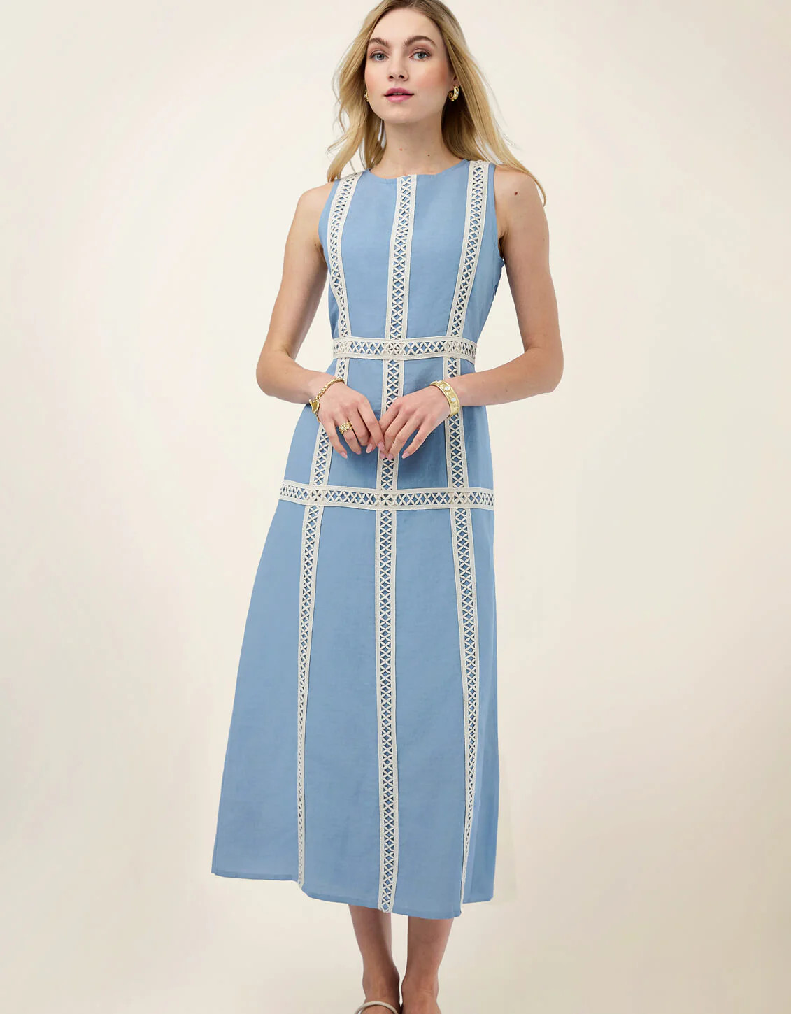 Martina Midi Dress Lakeside Blue | Spartina 449