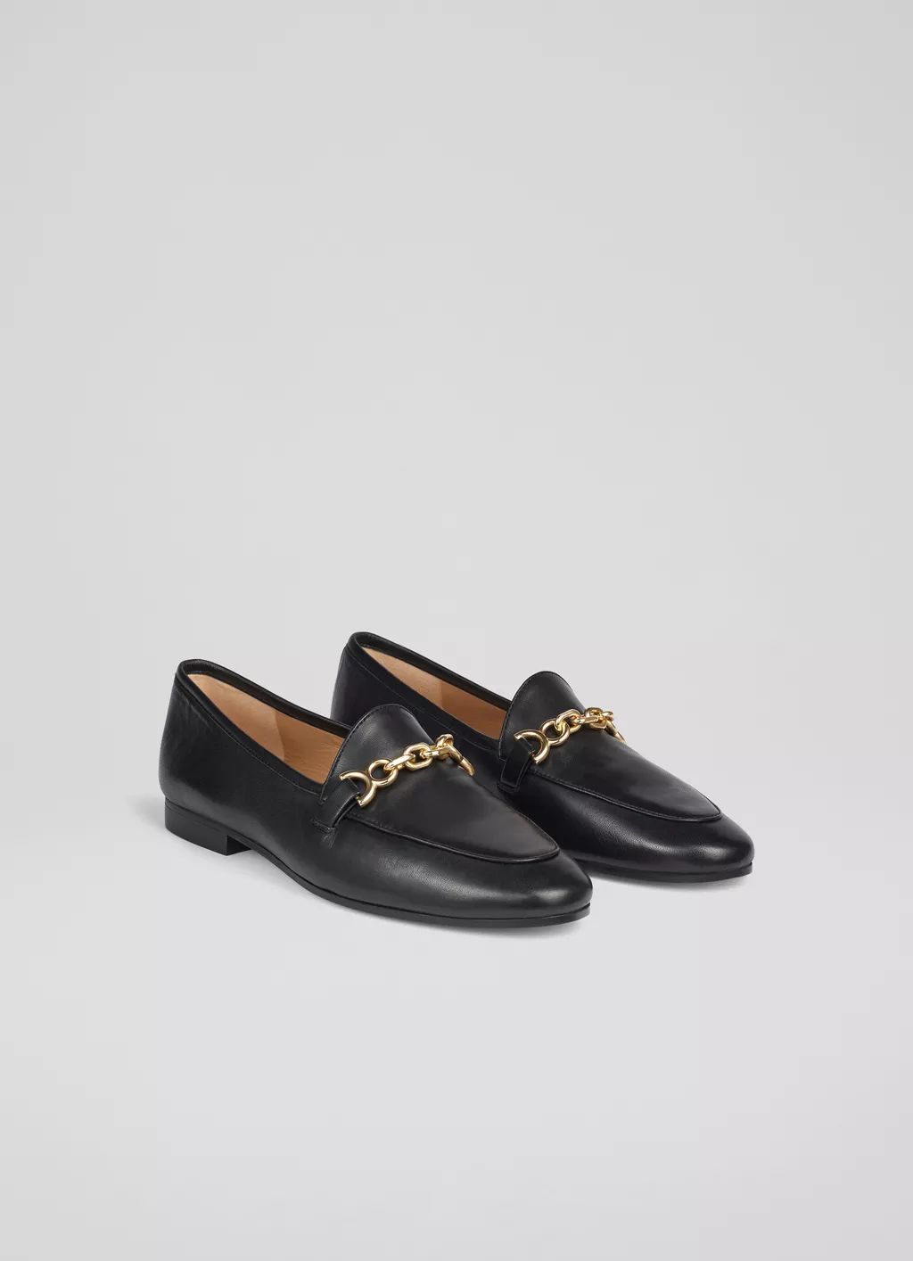 Adalynn Black Leather Snaffle Loafers | L.K. Bennett (UK)